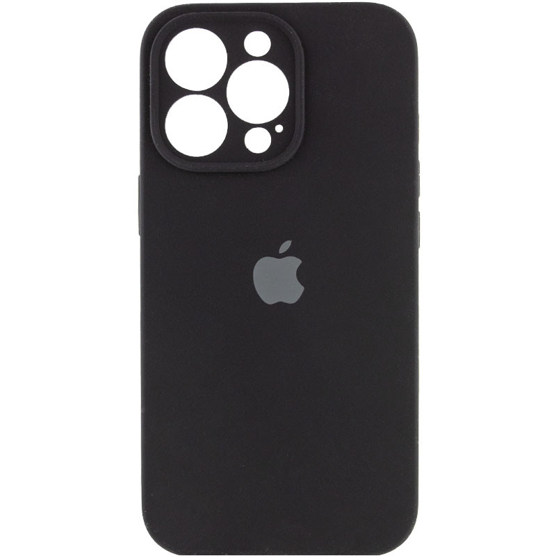 Silicone Case Full Camera Protective (AA) для iPhone 14 Pro Max (Black)-0